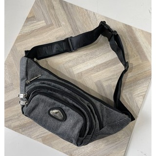 【WALLABY 袋鼠牌】MIT 腰包單肩包 兩用包 輕量外出包 防潑水 灰色 HRK-2012S