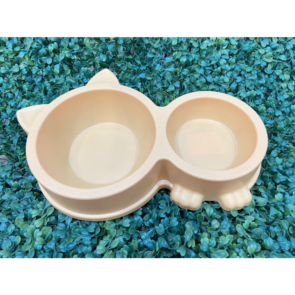 寵物食碗 寵物碗-雙口Y1068-2105 可愛造型 貓碗 狗碗 貓耳碗 貓腳碗 造型碗