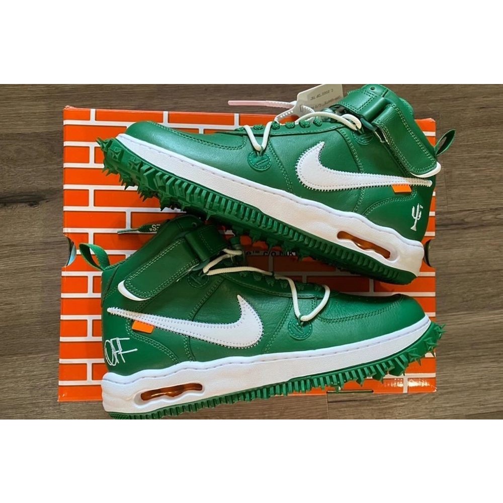 Off-White x Nike Air Force 1 Mid Pine Green DR0500-300