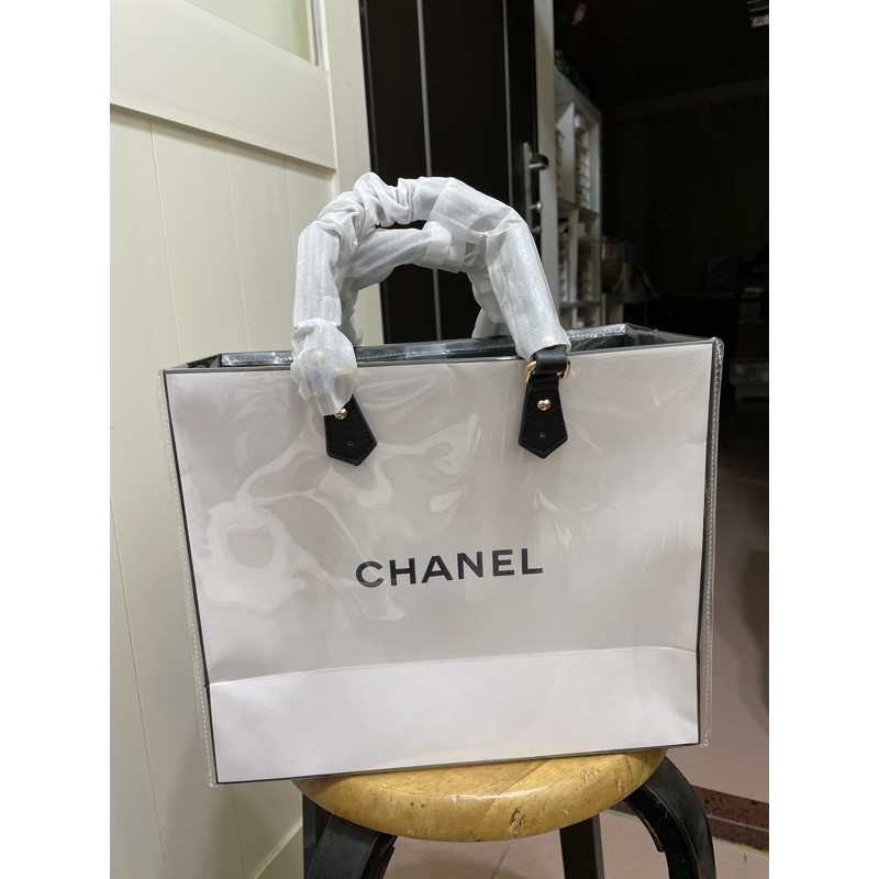 『預購商品』CHANEL專櫃正品纸袋（香奈兒紙袋）改造，大容量手提袋，精品紙袋改造成購物袋，美觀又實用，直接多了一個包