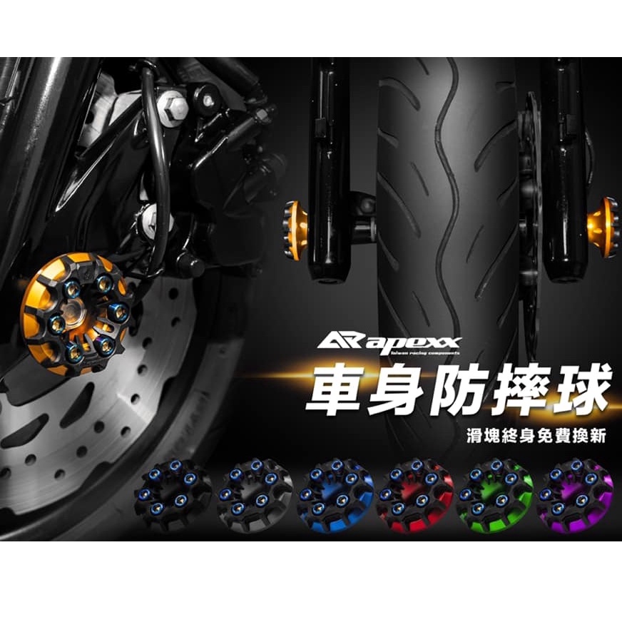 APEXX 車身防摔球 前叉 防倒球 防摔球 MMBCU 曼巴 DRG JET SL FORCE SMAX 勁戰 雷霆S