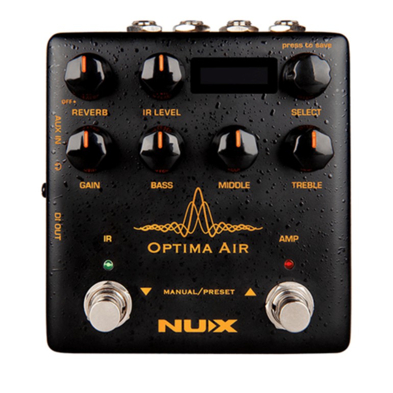 現貨免運】NUX Optima Air 箱體模擬效果器電木吉他效果器| 蝦皮購物