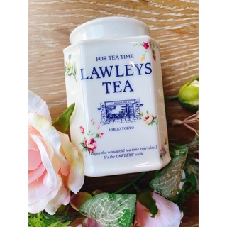 日本品牌 lawleys 玫瑰 茶葉罐 古典玫瑰園