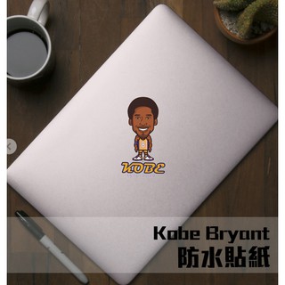 FG派對人►kobe bryant 公仔貼 防水貼紙 耐刮防水貼紙 筆電貼紙 kobe周邊 行李箱貼紙 NBA 湖人隊