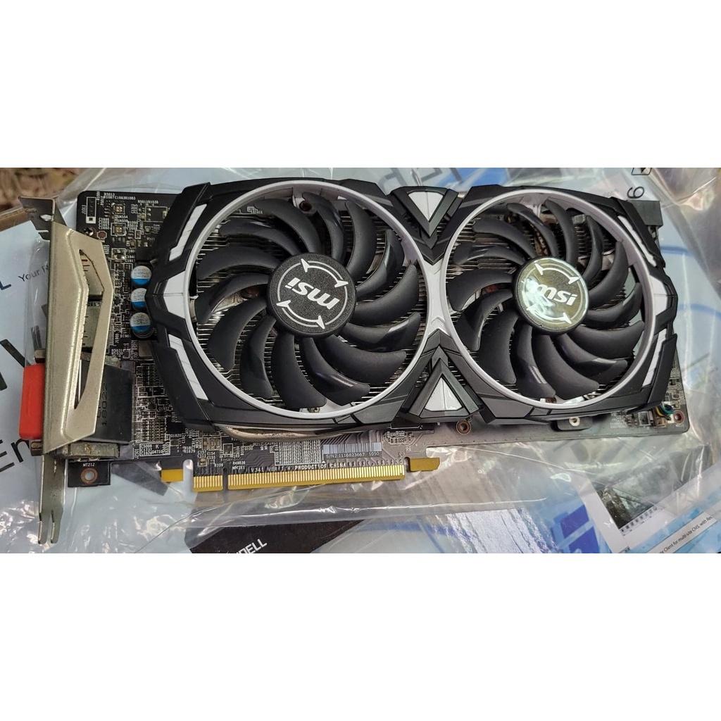 故障品  MSI  RX580 RX 580 8G故障顯示卡 1650元