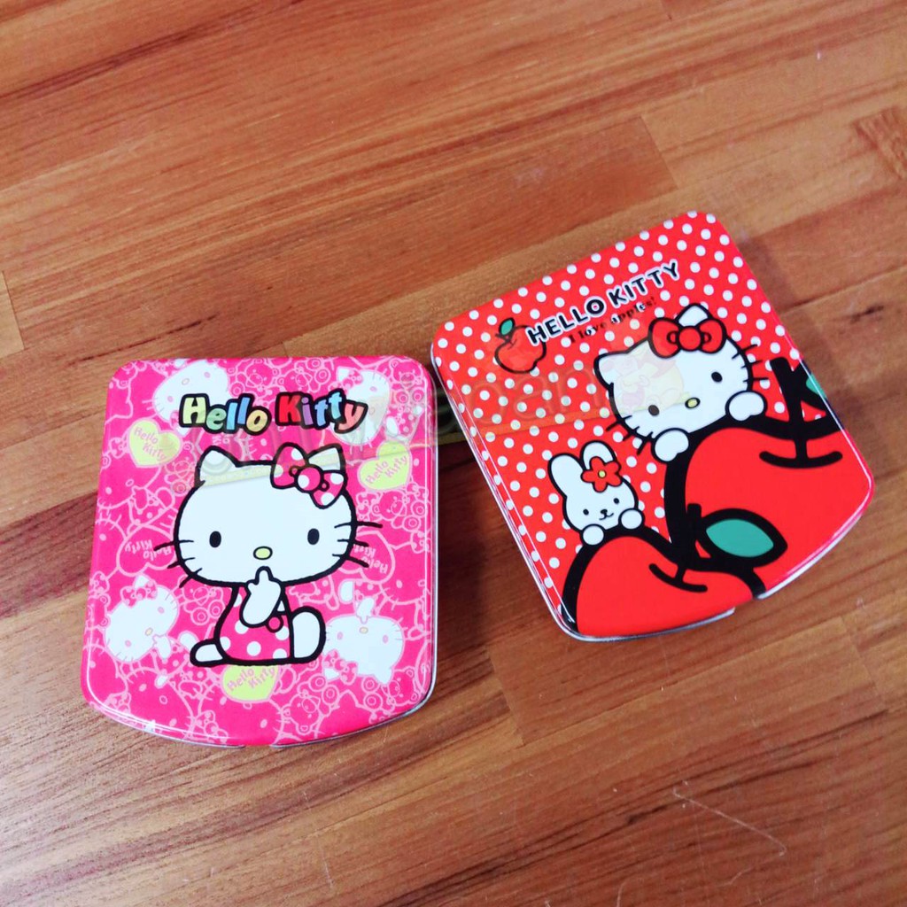日本進口 便條紙鐵盒-KT吮指側坐桃 凱蒂貓kitty memo紙 便籤 辦公室小物 便條紙 文具