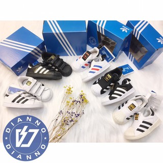 [出清]帝安諾-ADIDAS SUPERSTAR 愛迪達 魔鬼氈 白黑 黑白 金標 寶寶鞋 小童 童 BB2516