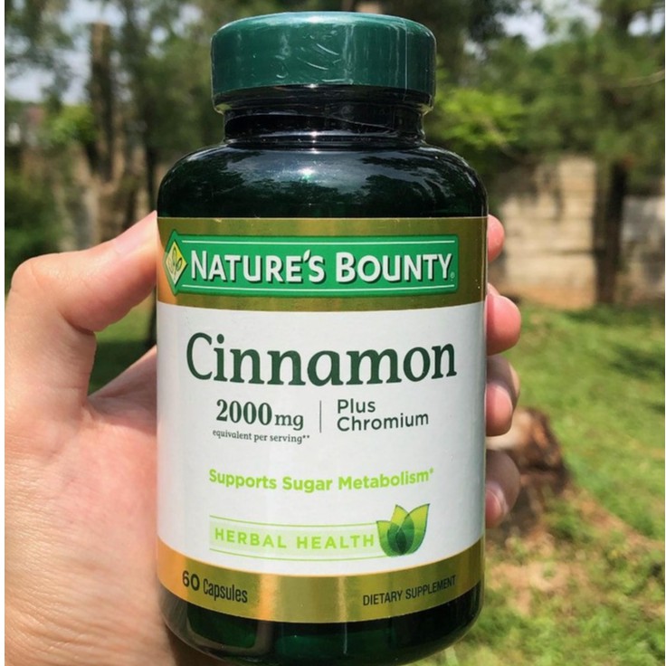 🎄Nature's Bounty錫蘭肉桂 膠囊 Cinnamon,自然之寶🍬肉桂膠囊 2000 毫克 60粒 醣類代謝