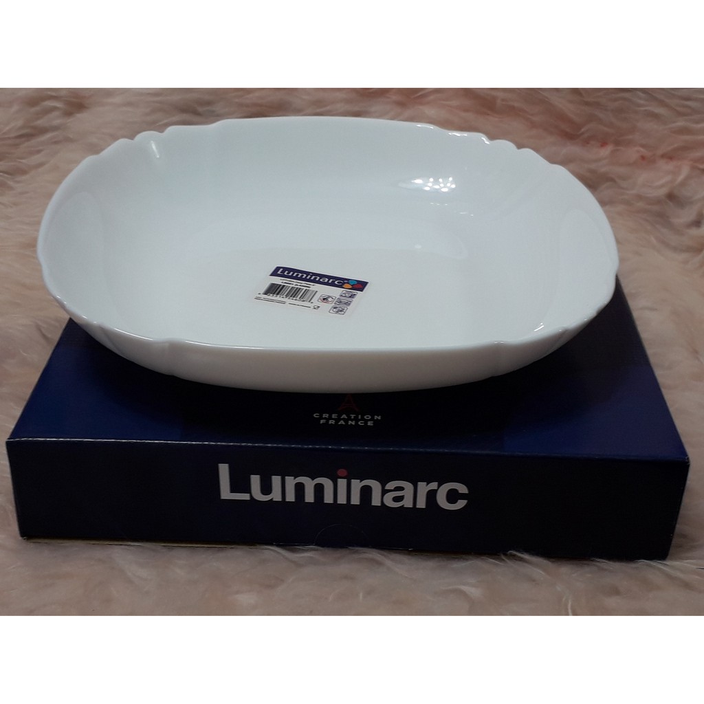 (台北雜貨部)  法國名牌 Luminarc 樂美雅 露特莎8吋方深盤