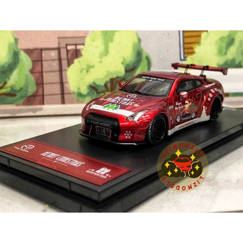 🔅里氏模型車 TM 1/64 NISSAN GTR 聖誕節 特別版 高尾翼 合金模型車