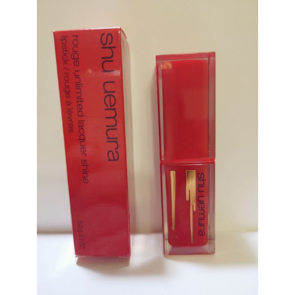 Shu uemura 植村秀口紅  無色限聚光豐潤唇膏 RD198 (流金限量版）全新❤️🇯🇵