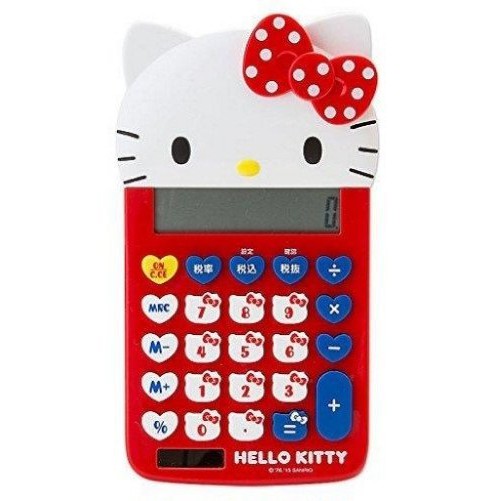 【正版】日本 Hello Kitty 頭型 計算機