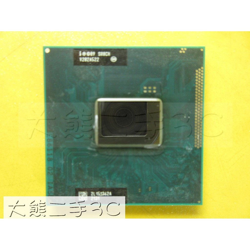 【大熊二手3C】CPU-988B G2 Core i5-2450M UP 3.10G 3M 5GT SR0CH-2C4T