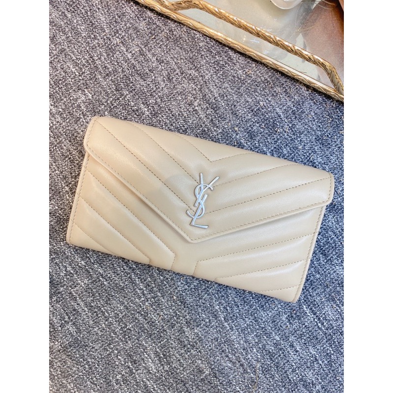 YSL 方胖翻蓋信封式長夾