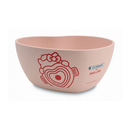 LE CREUSET 竹纖維 餐碗 kitty 碗 酷彩法廚 HELLO KITTY 三麗鷗 LC 粉色款 愛心