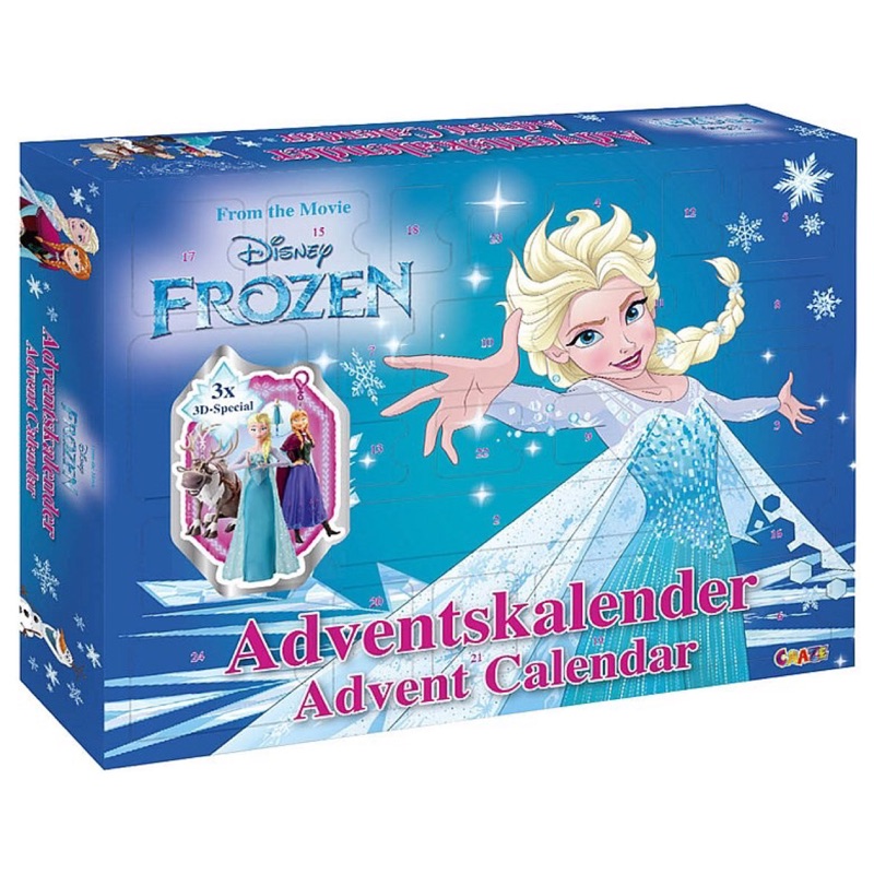 Craze Disney Frozen Adventskalender冰雪奇緣3D豪華組降臨曆（11月中到貨）