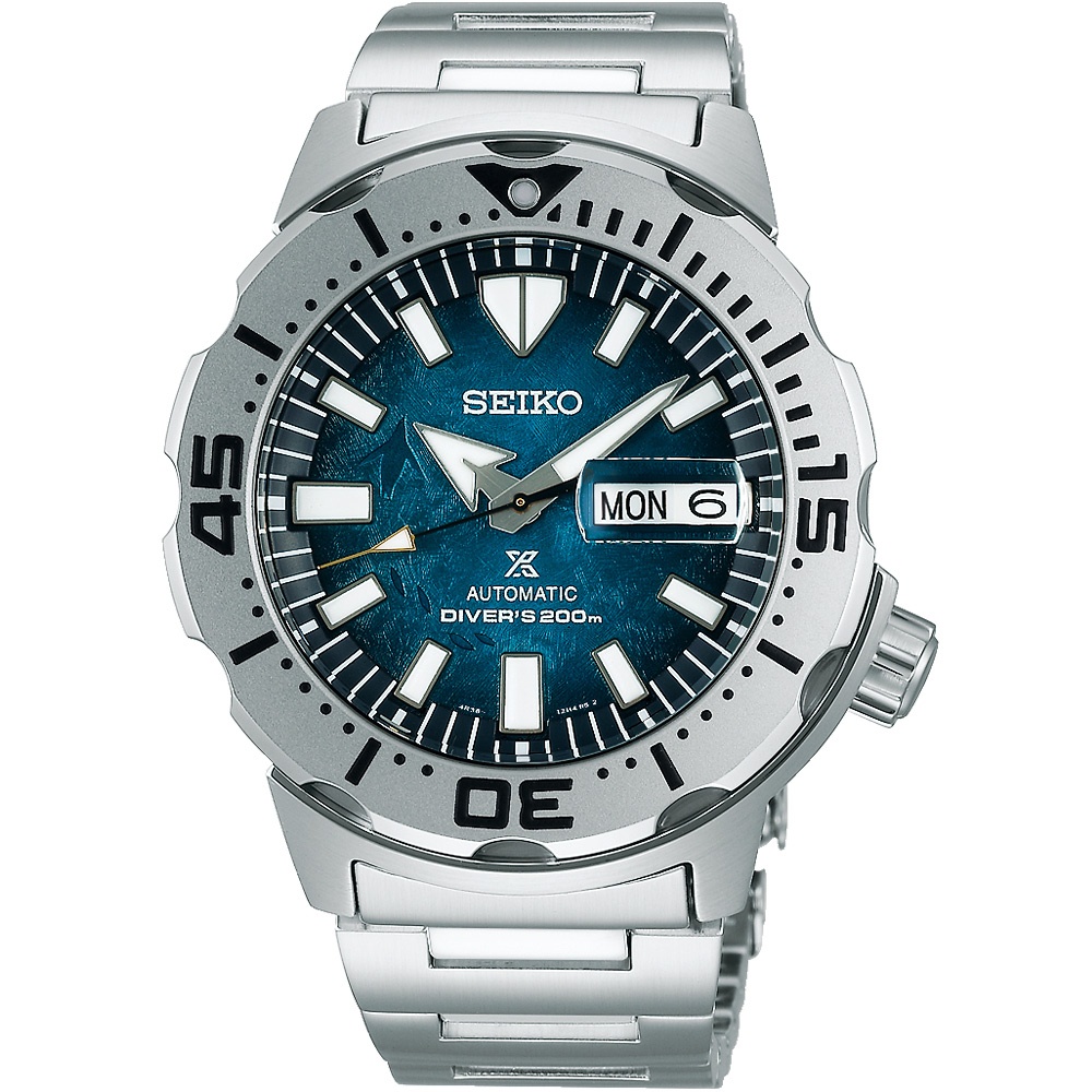 SEIKO精工 PROSPEX愛海洋系列 企鵝悠遊潛水機械腕錶 4R36-11C0G(SK032)