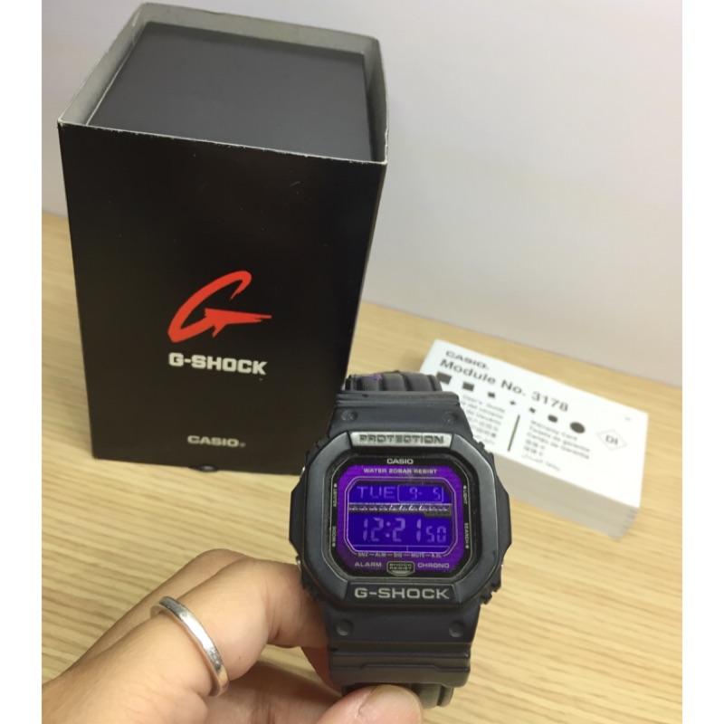 CASIO G-SHOCK G-LIDE GLS-5600L-1 防水200米 抗低溫 耐衝擊 二手商品 請行更換錶帶