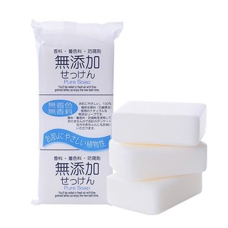 日本 PURE 純淨 無添加 植物性皂 沐浴皂 三入皂 100g (3入)
