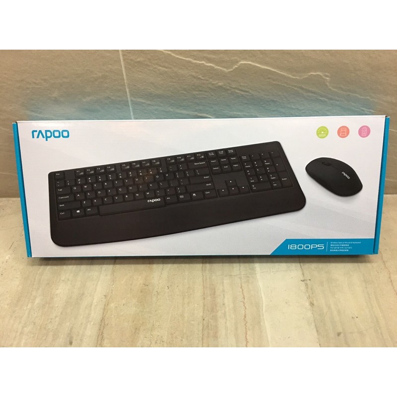 Rapoo雷柏 1800P5 全新未使用 無線鍵鼠組 / 無線鍵盤滑鼠