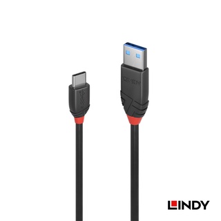 【MS.雜貨電】LINDY 林帝 USB 3.2 Gen 2 Type-C/公 A/公 黑傳輸線 1m (36916)