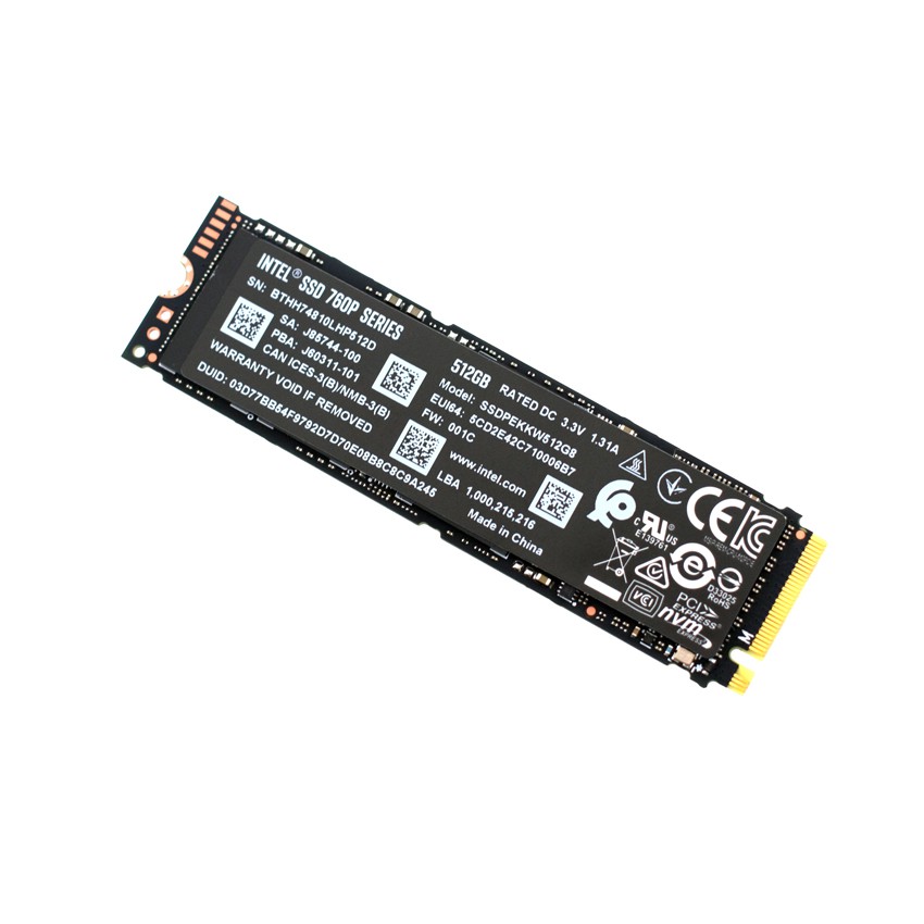 Intel 760P 512GB M.2 2280 PCI-E 固態硬碟