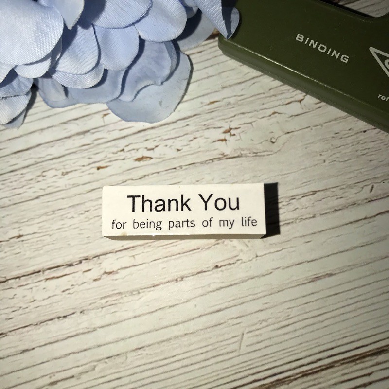 文具轉售 木質印章文字印章thank You 蝦皮購物