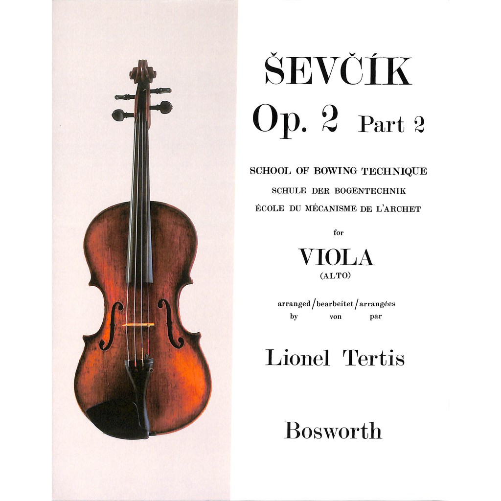 Sevcik Op. 2 for Viola Alto: School of Bowing Technique