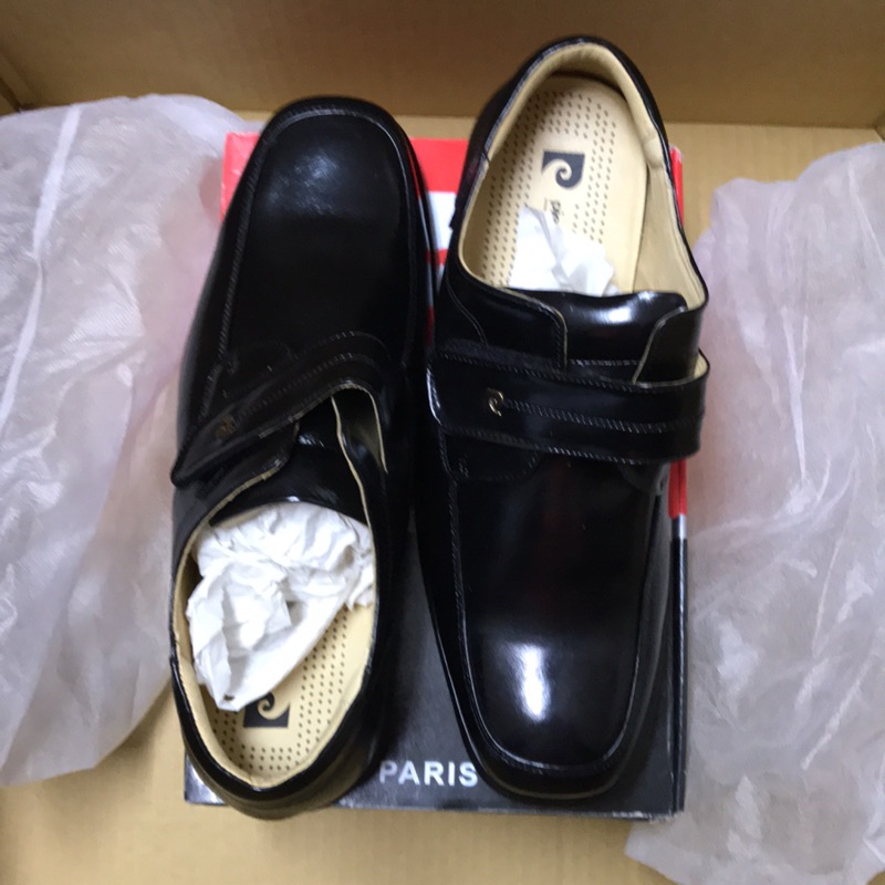 皮鞋 黑皮鞋 全新 出清 皮爾卡登 台灣製造 Pierre Cardin