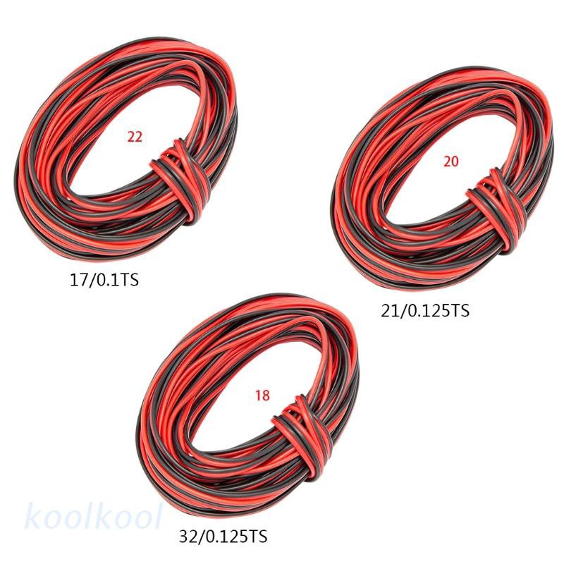 Kool 10M 18/20/22 Gauge AWG 電纜線鍍錫銅絕緣 LED 燈條