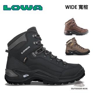 [LOWA] 男款 寬楦 RENEGADE GTX MID WIDE中筒多功能健行鞋
