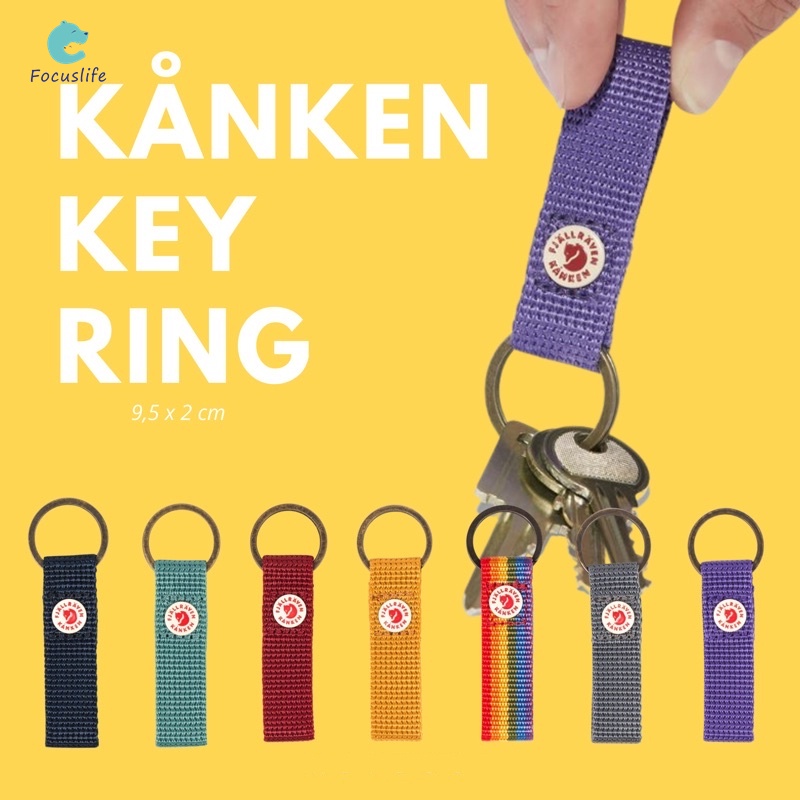 Fjallraven Kanken鑰匙扣鑰匙圈Rainbow金屬鑰匙扣的彩虹鑰匙扣
