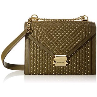 全新 MICHAEL KORS WHITNEY系列 鉚釘鍊條斜背包/單肩包 可手提