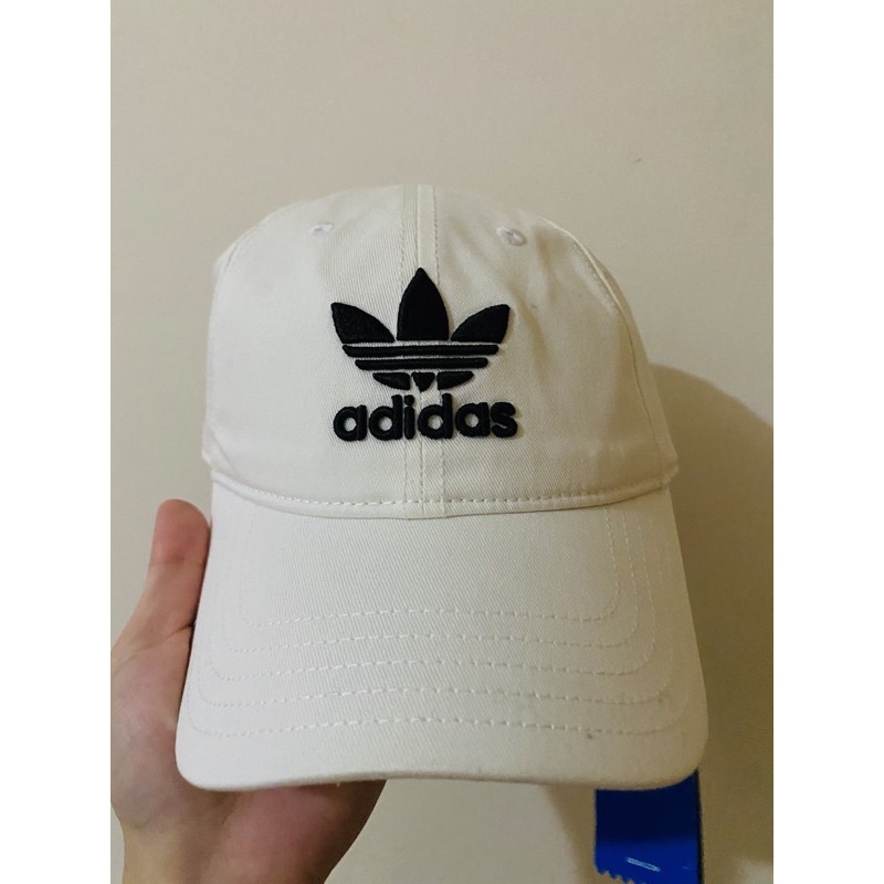 Adidas 三葉草白色老帽