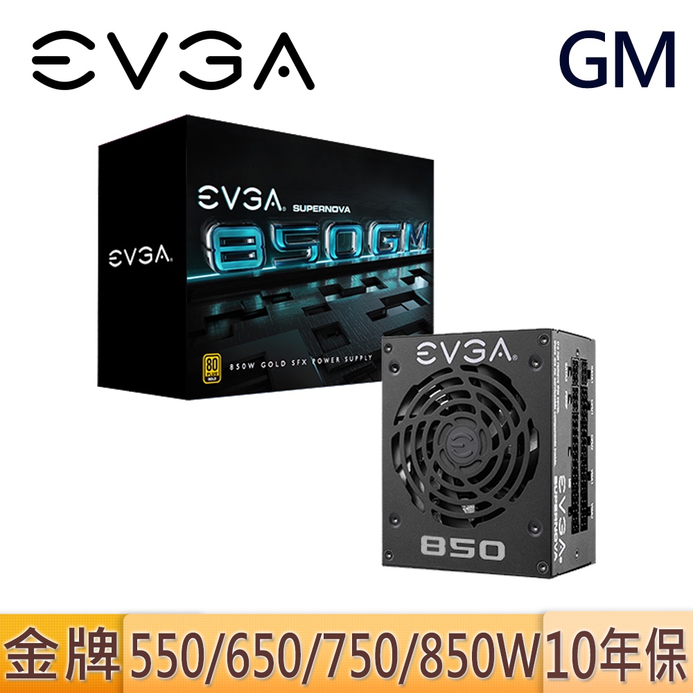 EVGA GM 550W 650W 750W SFX 電源供應器 金牌 全日系 全模組 Mini ITX
