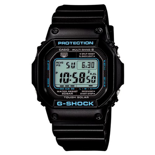 【CASIO】G-SHOCK 高科技經典M5610進化電波錶-黑X藍(GW-M5610BA-1)正版宏崑公司貨