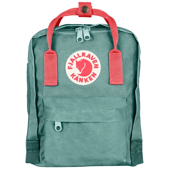 【Fjallraven北極狐】 Kanken mini後背包 664-319 (霜綠/桃粉)(FR 23561)