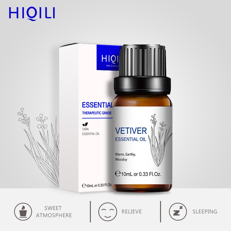 【HiQiLi】會七里岩蘭草10ml香薰加濕器專用室內家用100%純植物提取按摩單方精油