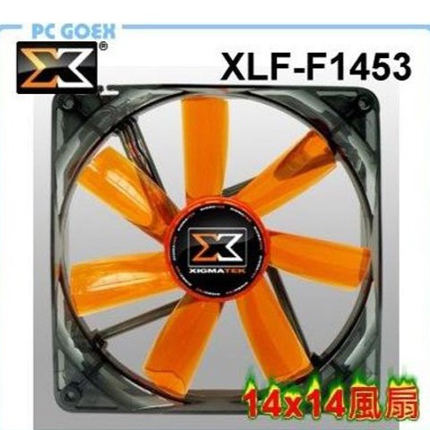 Xigmatek 富鈞 XLF-F1453 橘+白光LED 14公分機殼風扇 pcgoex 軒揚