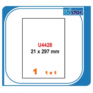 裕德 電腦標籤 1格 US4428 100張 噴墨 雷射 列印 列印標籤 標籤貼紙 貼紙 裕德標籤