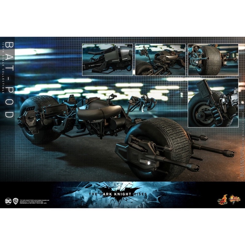 正版 全新 現貨 野獸國 HOT TOYS 12吋 MMS591 黑暗騎士 黎明昇起 蝙蝠機車 蝙蝠俠 Bat Pod