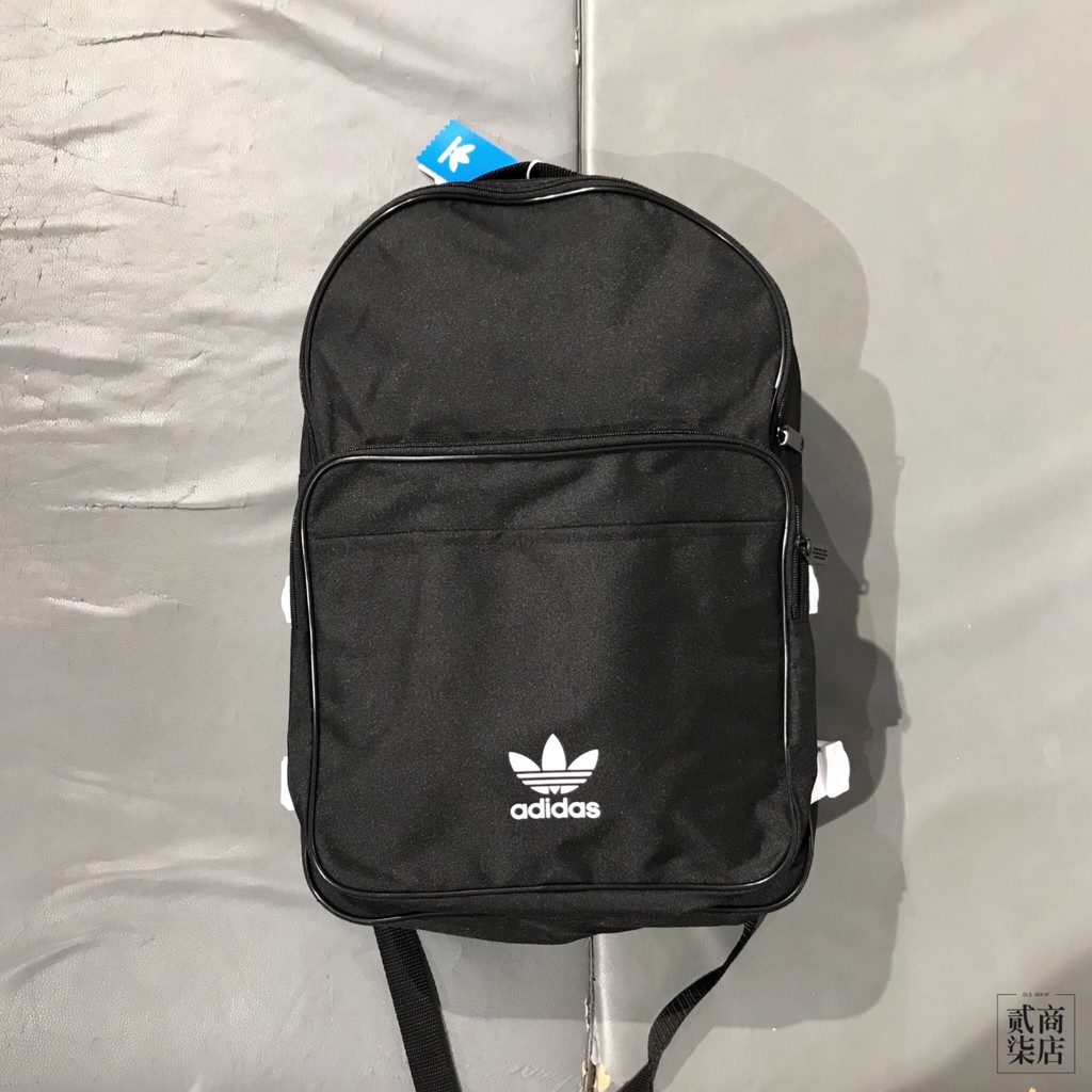 D.S) adidas Originals Essential Backpack 黑白三葉草後背包D98917 | 蝦皮購物