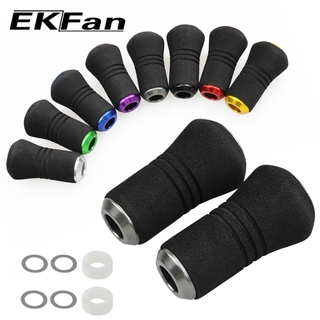 EKFAN 適用於daiwa abu Shimano漁線輪EVA旋鈕用於餌料鑄造和旋轉漁線輪曲柄手柄漁線輪DIY零件