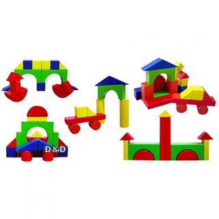 World - Zebra 幼教玩具 - 益智33片彩色積木