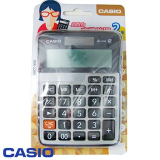 CASIO 超得力12位元桌上型大顯示幕橘紐計算機