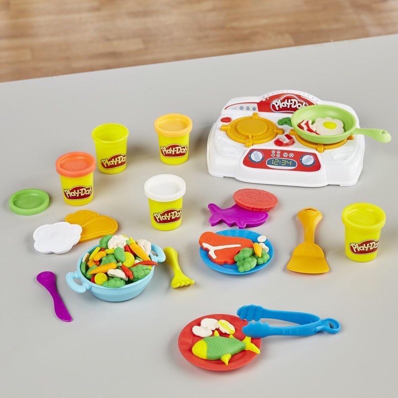 Play-Doh 培樂多廚房系列 吱吱火爐料理組 培樂多創意黏土遊戲組 兒童美勞DIY黏土 ～有音效喔！兒童節禮物