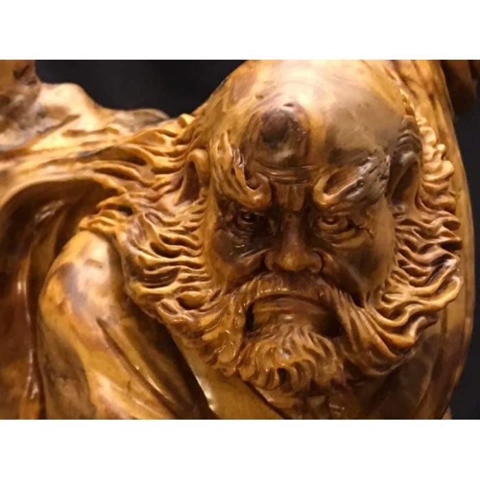 孝玄養心殿 神韻威武達摩祖師法像 天然檜木土豆瘤渾然天成 公司擺飾鎮煞驅邪觀賞收藏木雕藝品 蝦皮購物