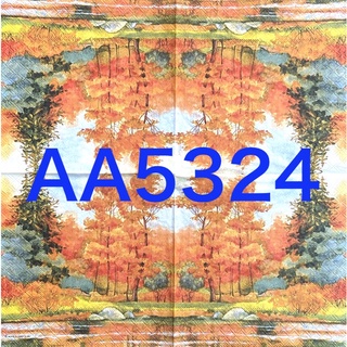波弟彩繪拼貼/木器彩繪/蝶古巴特餐巾紙/AA5324/美麗楓葉風景