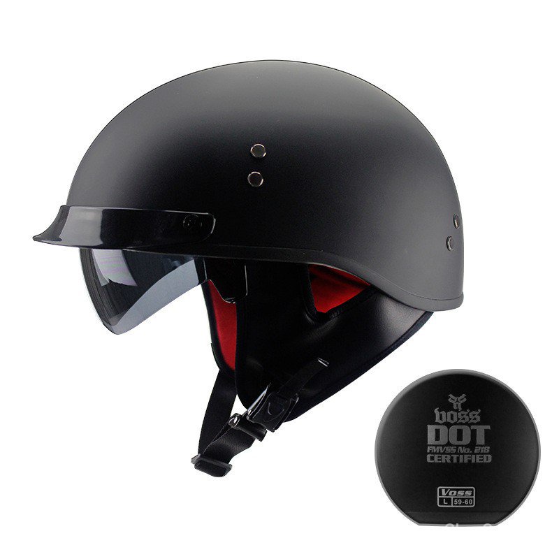 機車安全帽 VOSS復古哈雷安全帽 摩托車頭盔 個性哈雷機車半盔 電動車腳踏車 qZog
