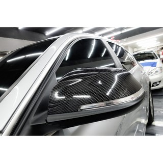 BMW F30 卡夢後視鏡貼膜 後視鏡卡夢 後視鏡包膜 亮黑後視鏡 消光黑後視鏡 G20 G21 G30 F40 G22